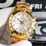 Swiss Replica Rolex Daytona 7750 Chronograph Watch All Gold White Dial 40mm_th.jpg